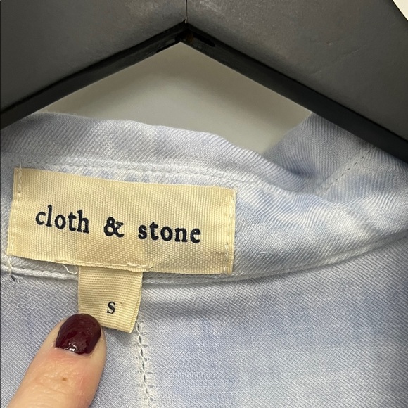 Cloth & Stone V Neck Hidden Button Up Lightweight Long Sleeve Bundle - Sz Small - Picture 2 of 15